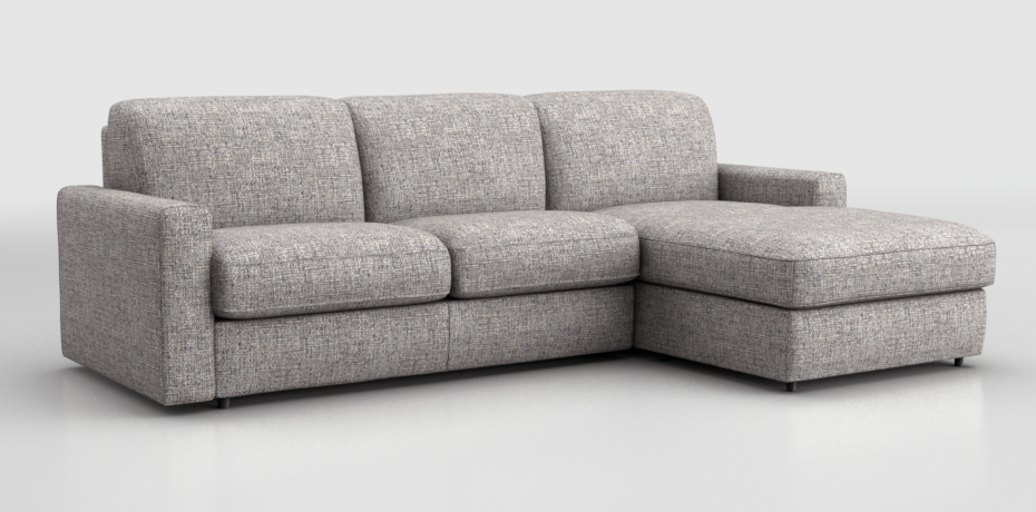 Barete - corner sofa right with large armrest
